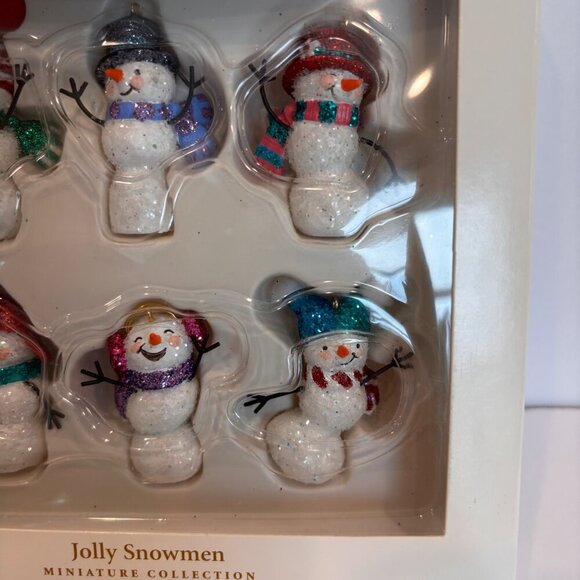 Hallmark Ornaments 2006 Jolly Snowmen Miniature Collection 6 Pcs New - Picture 4 of 9